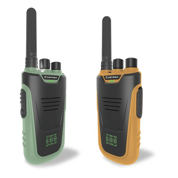 WALKIE TALKIE AMARILLO-VERDE KIDYWOLF